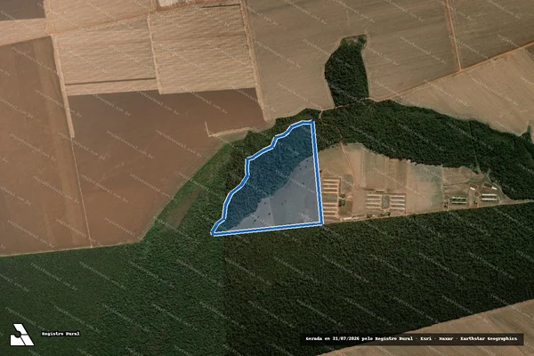 Imagem de satélite de FAZENDA SANTA MARCELA II - GLEBA-B em Sorriso - MT