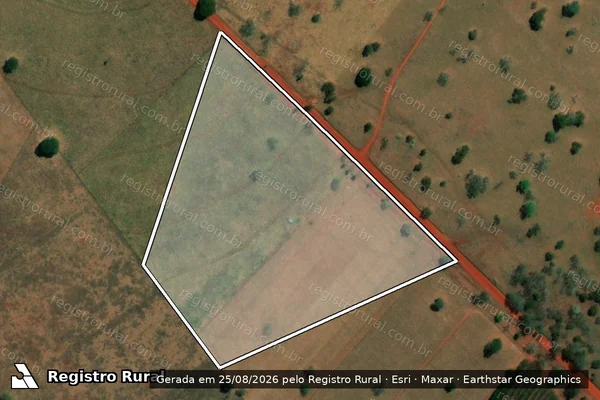 Imagem de satélite de Fazenda Cerradão - Gleba 02 em Frutal - MG