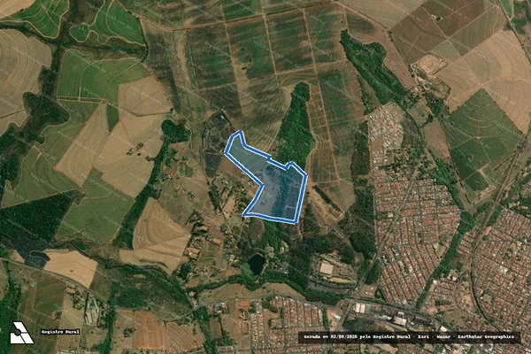 Imagem de satélite de Sítio Santo Antonio - Parte 1 em Matão - SP