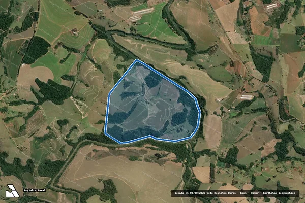 Imagem de satélite de Fazenda Santa Monica - PARTE 1 em Tomazina - PR
