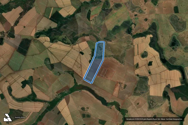 Imagem de satélite de Fazenda Sete Lagoas Varjão - PARTE 1 em Gouvelândia - GO