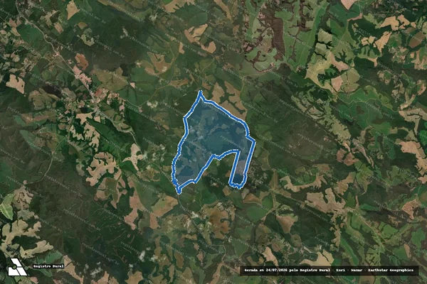 Imagem de satélite de Fazenda Tibagy / Parte 1 em Tibagi - PR