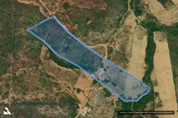 Imagem de satélite de FAZENDA BARRA DO MATO GROSSO - Parte 1 em Rio Pardo de Minas - MG
