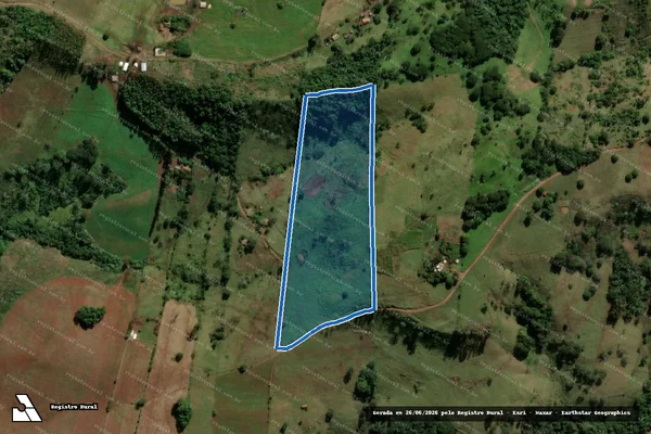 Imagem de satélite de PARTE DOS LOTES Nºs 163 e 164 - PARCELA 01 em Nova Tebas - PR