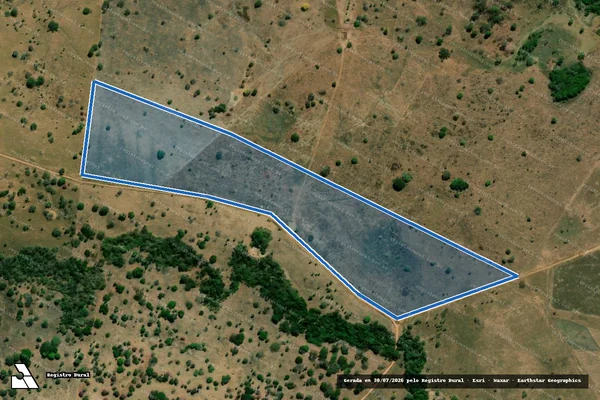Imagem de satélite de LOTE Nº 08-C, PARTE DESMEMBRADA DA FAZENDA SÃO PEDRO, GLEBA VALE DAS CUNHAS, LOTEAMENTO SAVANA II - PARTE 2 em Colinas do Tocantins - TO