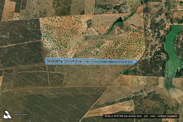 Imagem de satélite de SÍTIO BELA VISTA ? LOTE 0969 - Parte 1 em Tabuleiro do Norte - CE