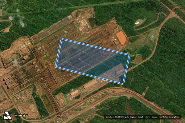 Imagem de satélite de Fazenda Açaí da Onça ? Lote 24 - Parte 01 em Canaã dos Carajás - PA