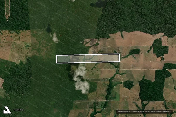 Imagem de satélite de Lote 29, Gleba lote 70, Linha 85, Setor 07, Gleba Corumbiara - LOTE 29 em Vilhena - RO