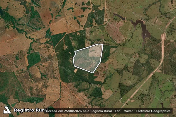Imagem de satélite de FAZENDA LAVRADAS em Santa Terezinha de Goiás - GO