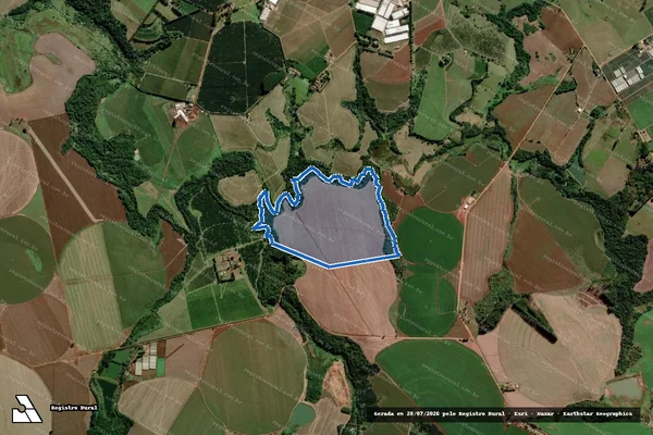 Imagem de satélite de Fazenda Alto do Rincão - . em Paranapanema - SP