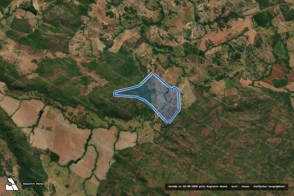 Imagem de satélite de FAZENDA PONTA DA SERRA - 001 em Jaupaci - GO