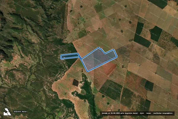 Imagem de satélite de Fazenda Água Encanada - Parte 3 em Corguinho - MS