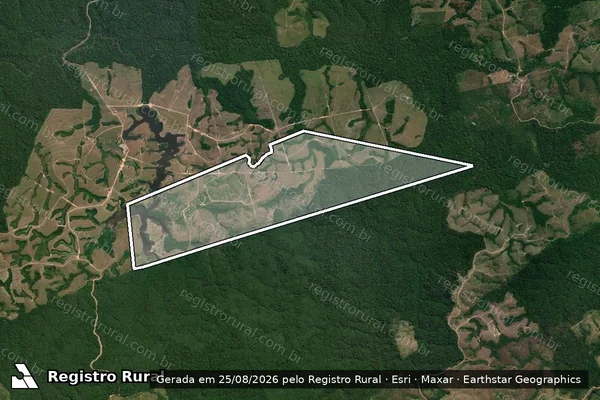 Imagem de satélite de FAZENDA ATT – GLEBA LEITE