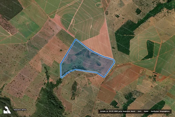 Imagem de satélite de FAZENDA BOA VISTA - Parte 1 em Cachoeira Alta - GO