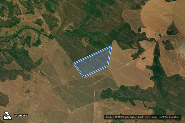 Imagem de satélite de Fazenda Bela Vista - Gleba B em Chapada dos Guimarães - MT