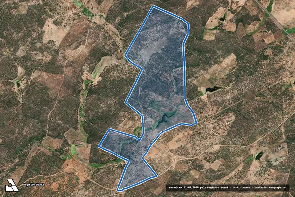 Imagem de satélite de CAMPO PRETO - Parte 1 em Arneiroz - CE