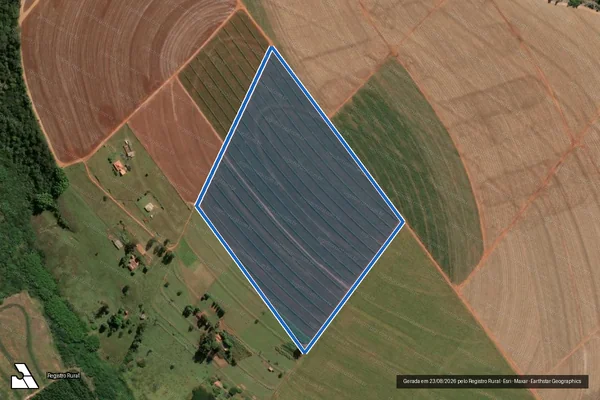 Imagem de satélite de SÍTIO ÁGUA BARREIRO - GLEBA A em Paraguaçu Paulista - SP