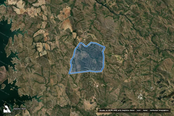 Imagem de satélite de FAZENDA CURRALINO DO MORRO REDONDO - 001 em Niquelândia - GO