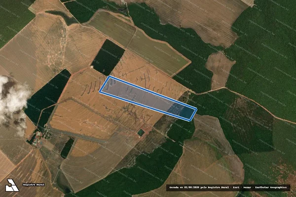 Imagem de satélite de Fazenda Vale Verde - Parte 1 em Canarana - MT