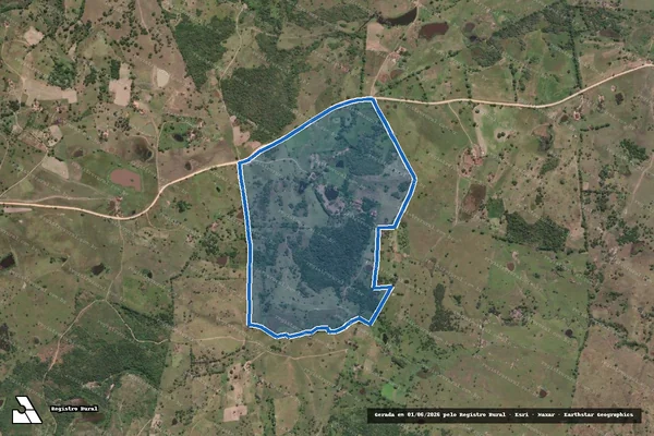 Imagem de satélite de FAZENDA ESPERANÇA E UMBURANAS - Parte 1 em Correntes - PE