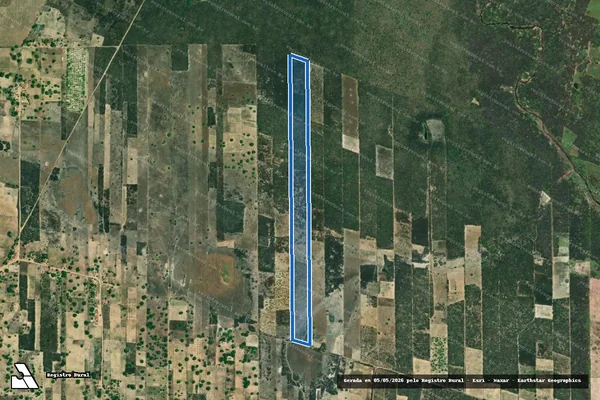 Imagem de satélite de PROJETO DE ASSENTAMENTO UBERLÂNDIA ? LOTE 03 - Parte 1 em Poço Branco - RN