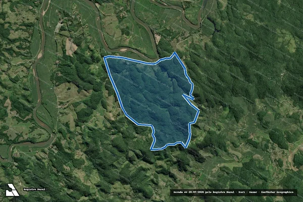 Imagem de satélite de Fazenda Caiacanga em Eldorado - SP