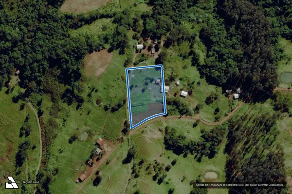 Imagem de satélite de PARTE DO LOTE COLONIAL RURAL Nº 133  - Parte 1 em Santa Terezinha do Progresso - SC