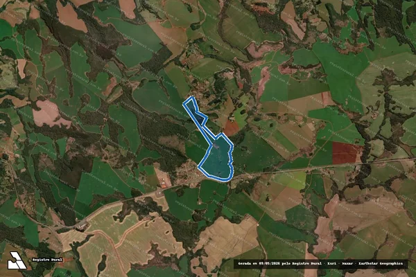 Imagem de satélite de Imóvel Bebinha ou Invernada da Bebinha - Parte 1 em Candói - PR