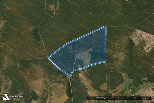 Imagem de satélite de Fazenda Tabúa - Parte 1 em Montezuma - MG