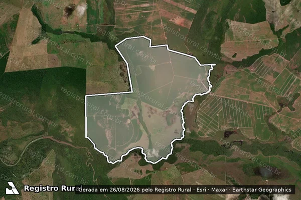 Imagem de satélite de FAZENDA SUCUPIRA - Parte 1 em Marianópolis do Tocantins - TO