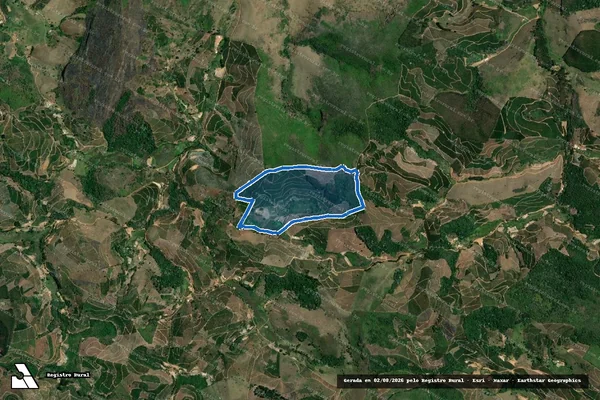 Imagem de satélite de SÍTIO IRMÃOS CORAGEM - Parte 1 em Caratinga - MG