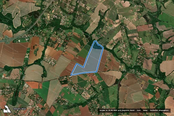 Imagem de satélite de Chácara Alvorada - Parcela 01 em Limeira - SP