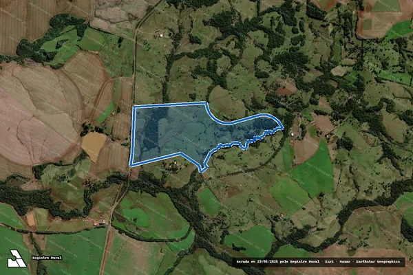 Imagem de satélite de Fazenda Pirajú - Gleba A em São Luiz Gonzaga - RS