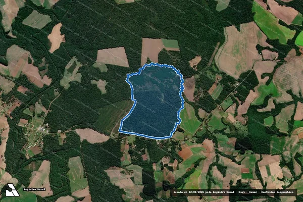 Imagem de satélite de SÍTIO SÃO JOSÉ 1 - Matrícula 16.553 em Prudentópolis - PR