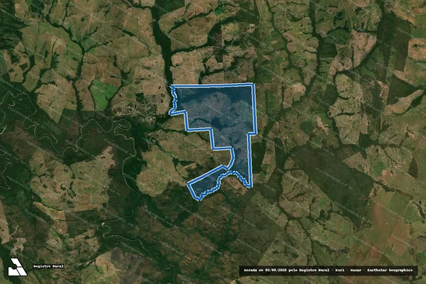 Imagem de satélite de FAZENDA PORTO NOVO - Parte 02 em Anastácio - MS