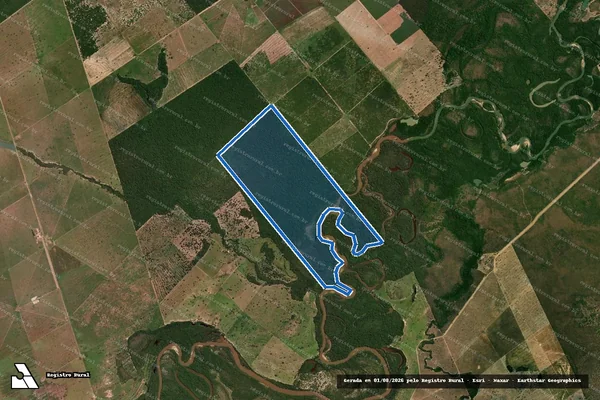 Imagem de satélite de FAZENDA HARMONIA - Gleba B em Nova Xavantina - MT