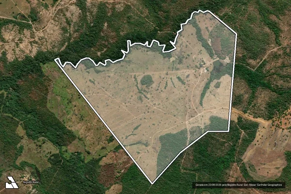 Imagem de satélite de LOTE 45, LOTº MARGEM DIREITA RIBEIRÃO FORMIGA - Parte 1 em Silvanópolis - TO