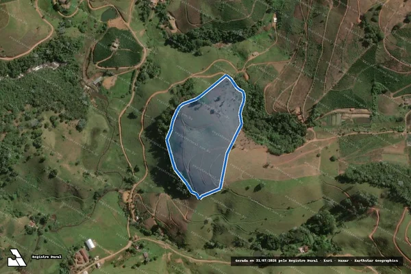 Imagem de satélite de FAZENDA SANTA BÁRBARA - Gleba A em Miradouro - MG
