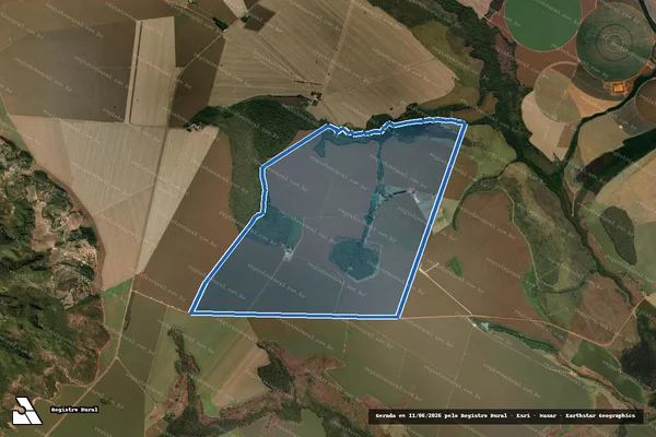 Imagem de satélite de FAZENDA ESTREITO PONTE DE PEDRAS - Parte 1 em Montividiu - GO