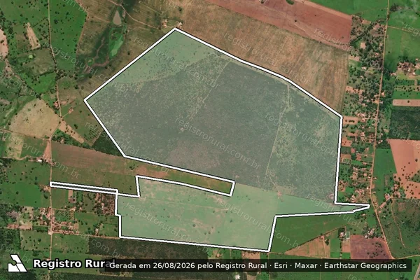 Imagem de satélite de FAZENDA ARACAJU II - Parcela 1 em Ribeira do Pombal - BA