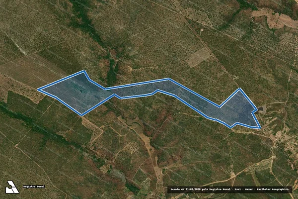 Imagem de satélite de FAZENDA CAPIM GROSSO - 001 em Loreto - MA