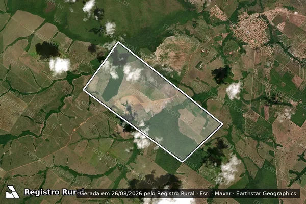 Imagem de satélite de FAZENDA RICKY - 001 em Santa Fé do Araguaia - TO