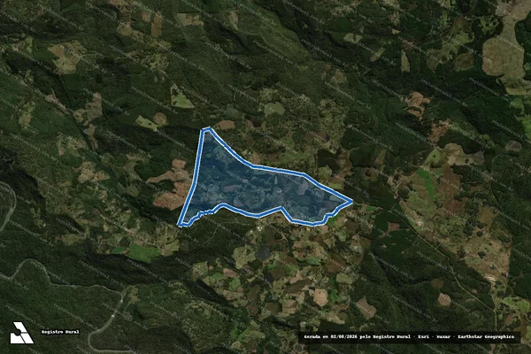 Imagem de satélite de P.A. SÃO JOÃO II - Perimetro em Porto União - SC