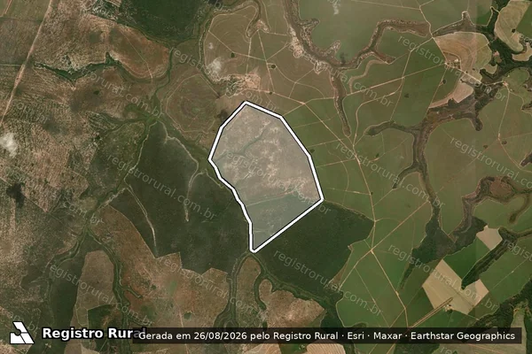 Imagem de satélite de FAZENDA AGUA LIMPA - Gleba D1 em Mineiros - GO