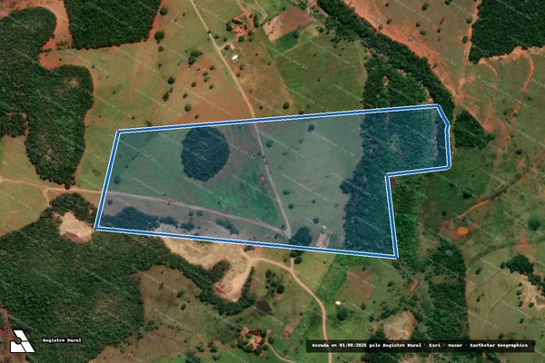 Imagem de satélite de Fazenda Esbarrancado - Área ?I? em Costa Rica - MS