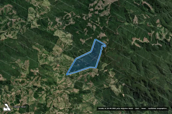 Imagem de satélite de Fazenda Cordinhas - Mat 5288 - PARTE 1 em Itapirapuã Paulista - SP