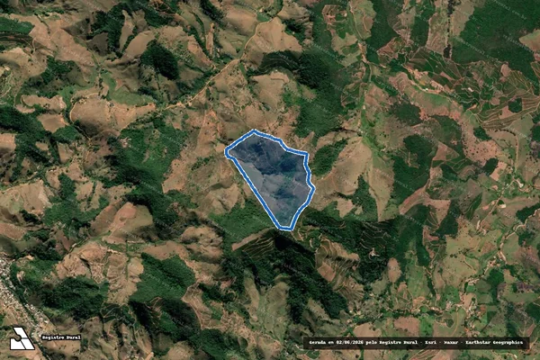 Imagem de satélite de CÓRREGO SÃO BENTO - CÓRREGO SÃO BENTO em Chalé - MG