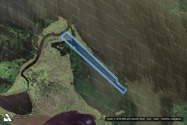 Imagem de satélite de Santa Joana - Parcela 1 em Santa Vitória do Palmar - RS