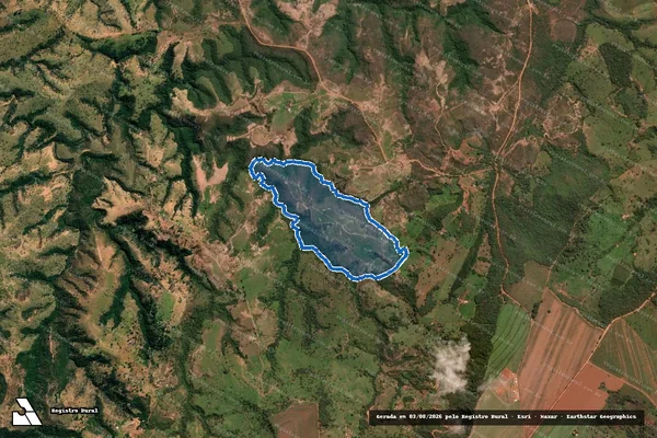 Imagem de satélite de Fazenda Buriti ou Cocal - Parcela 1 em Tiros - MG