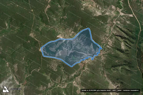Imagem de satélite de Córrego e Fazenda São Joanico - Parcela 1 em Padre Paraíso - MG